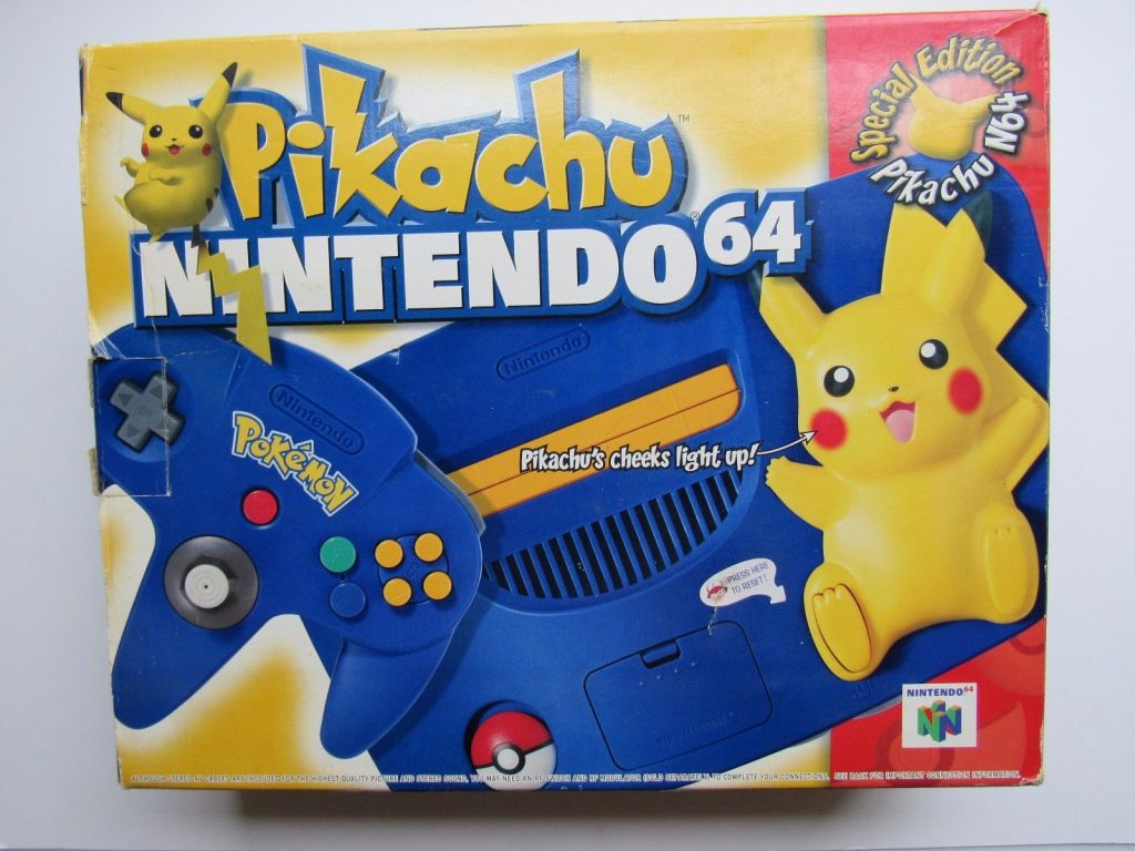 nintendo n64 pikachu edition
