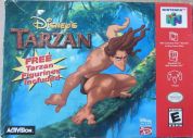 Scan of front side of box of Tarzan