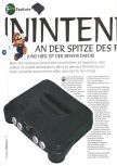 Scan de l'article Nintendo 64 an der Spitze des Fortschritts paru dans le magazine 64 Power 1997/04, page 1